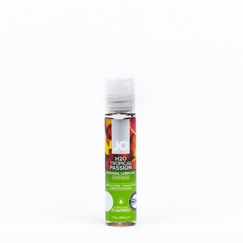 JO H2O Tropical Passion Lube - 30 mL - Tropical Flavoured Water Based Lubricant - 30 ml Bottle