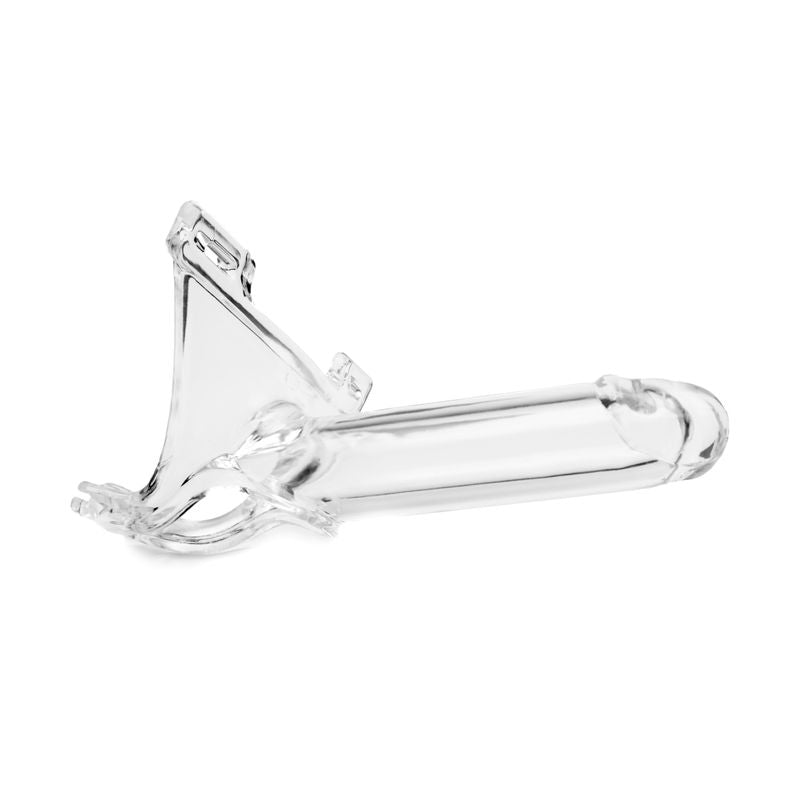 Zoro Knight 6in Hollow Shaft Clear Strap On