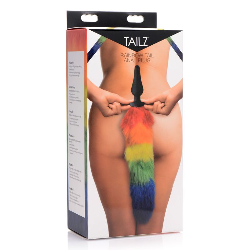 Rainbow Tail Silicone Butt Plug