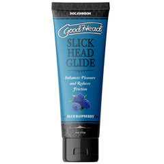GoodHead Slick Head Glide - Blue Raspberry - Blue Raspberry Flavoured Lubricant - 120 ml Tube