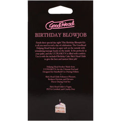 GoodHead Birthday Blowjob Kit - Birthday Cake GoodHead Glide with Helping Head Stroker