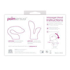 PalmSensual Massager Heads Pink (For use with PalmPower)