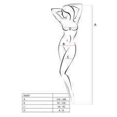 Bodysuit Fishnet With Open Crotch BLK