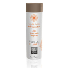 Shiatsu Luxury Body Oil Edible Green Tea and Tangerine