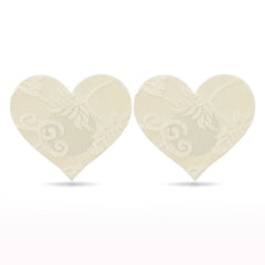 Lace Heart and Flower Nipple Pasties Twin Pk