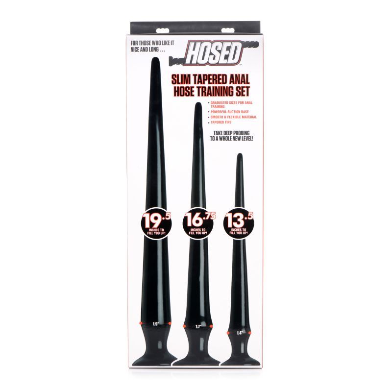 Slim Tapered Anal Hose Training Set