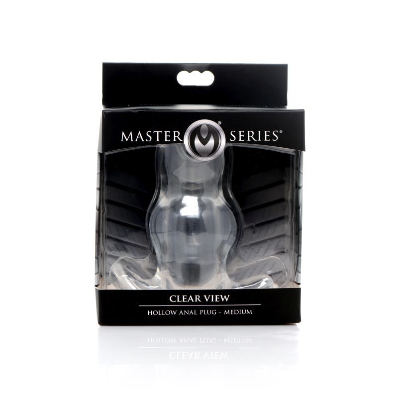 Clear View Hollow Anal Plug Medium