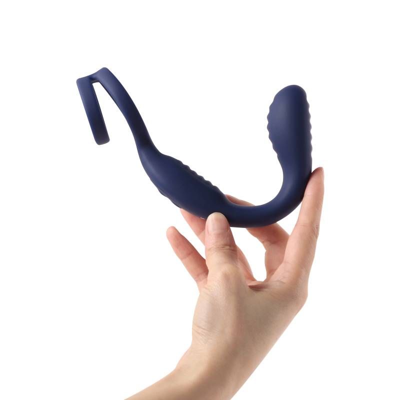 VibraDuo Vibrating Anal Probe and Perineum Stim with Cockring
