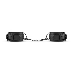Faux Leather Ankle Cuffs Black