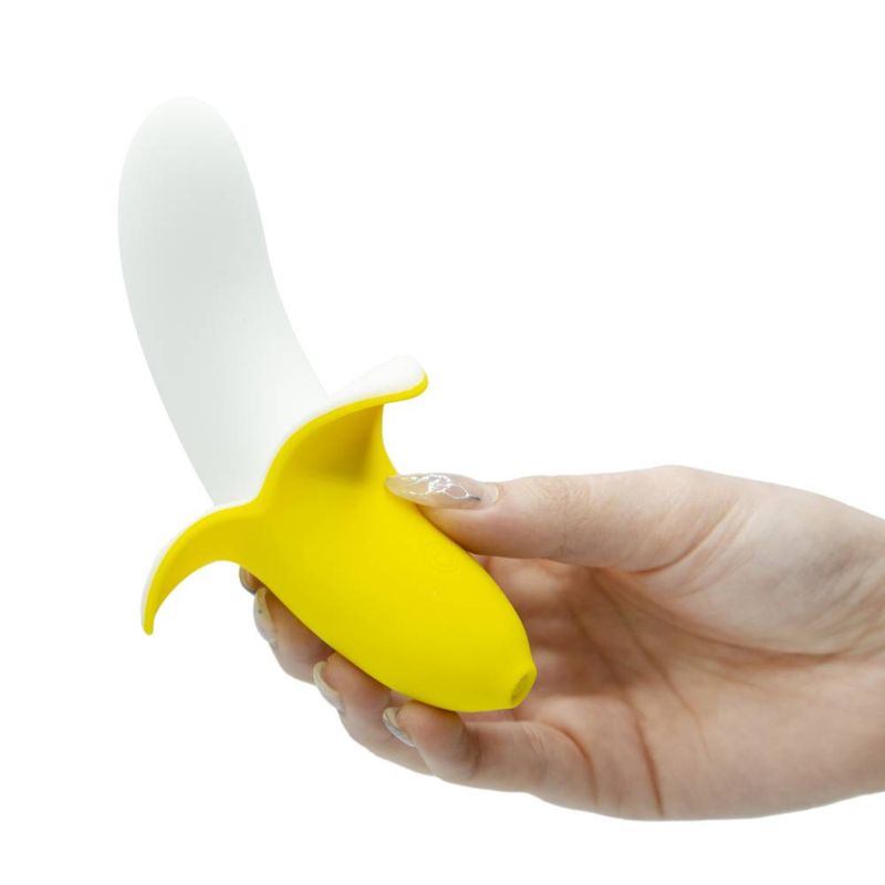 Banana Bliss 13cm Silicone Slimline Vibrator Massager
