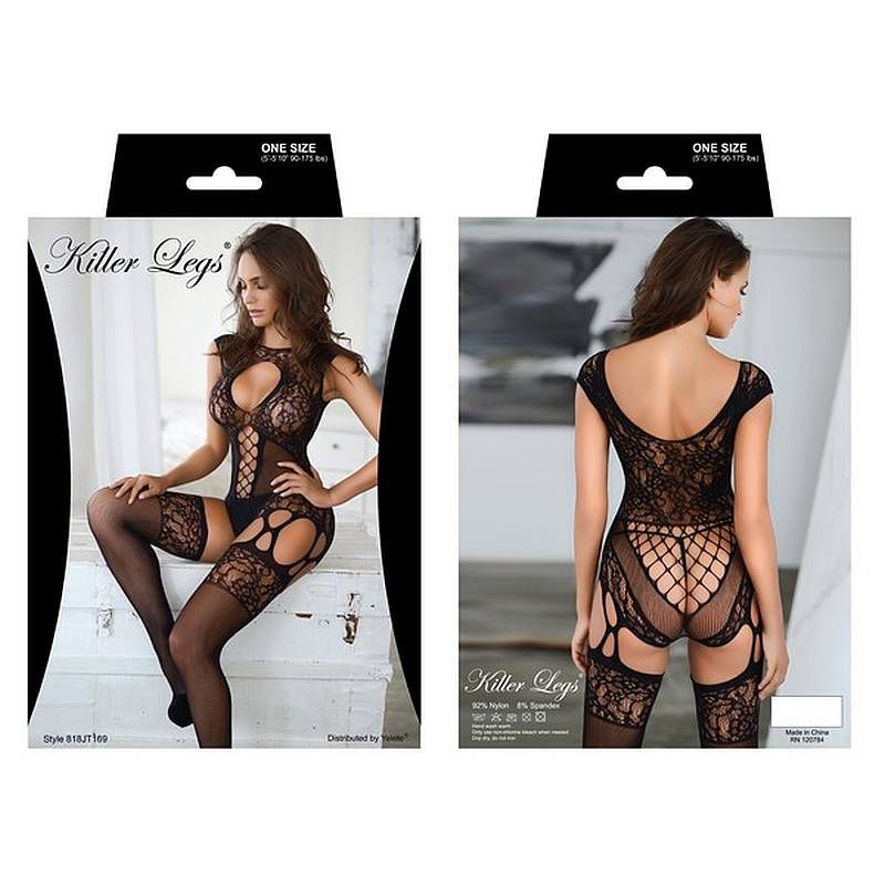Eyelash Lace 3 Pc Crop, Skirt and Thong Fuscia