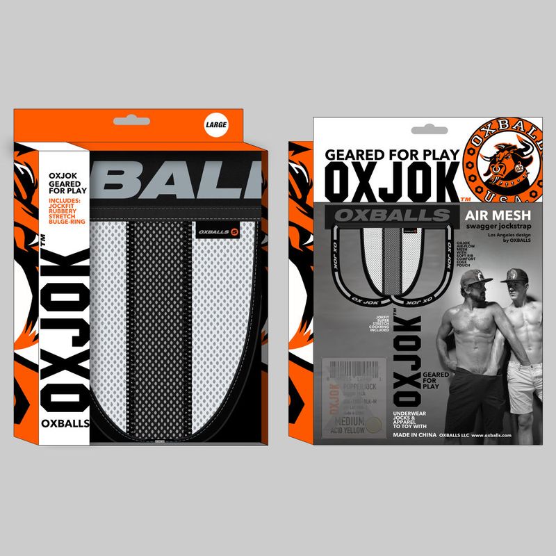 Oxballs Airmesh Swagger Jockstrap Tar Black