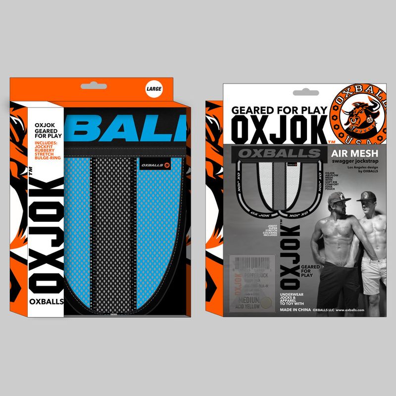 Oxballs Airmesh Swagger Jockstrap Tar Black
