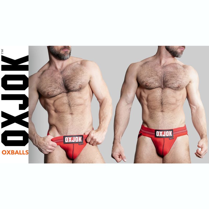 Oxballs Slingjock Upthrust Slider-Strap Jock Black Iron