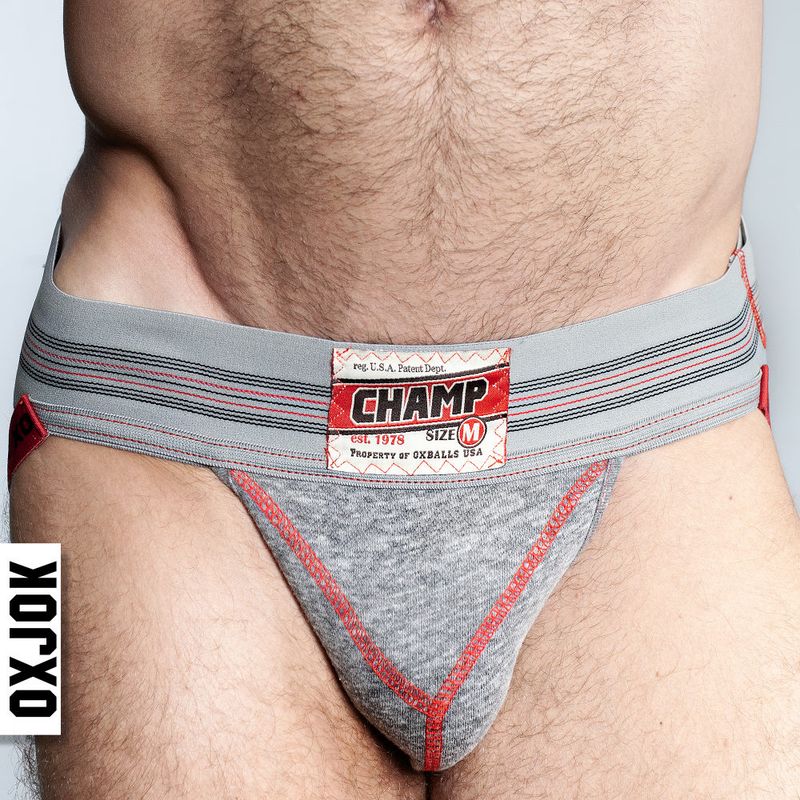 Oxballs Champ Vintage Jockstrap Gray Heather