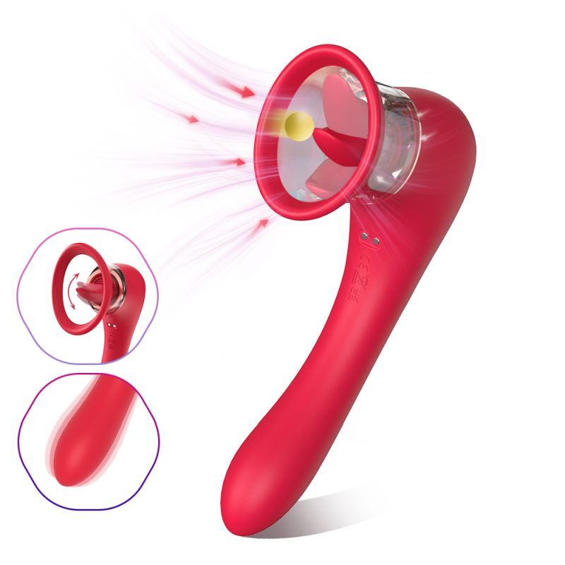 3-in-1 Sucking Licking Vibrating Vaginal Stimulator