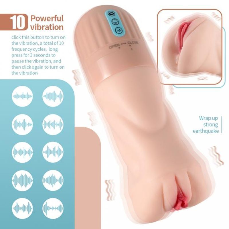 Suctroker Dual Hardness Vibrating Sucking Pussy