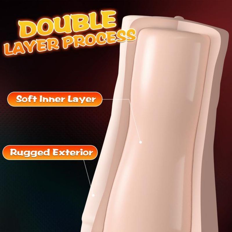 Penny Pussy Dual Layer Vibrating Masturbator