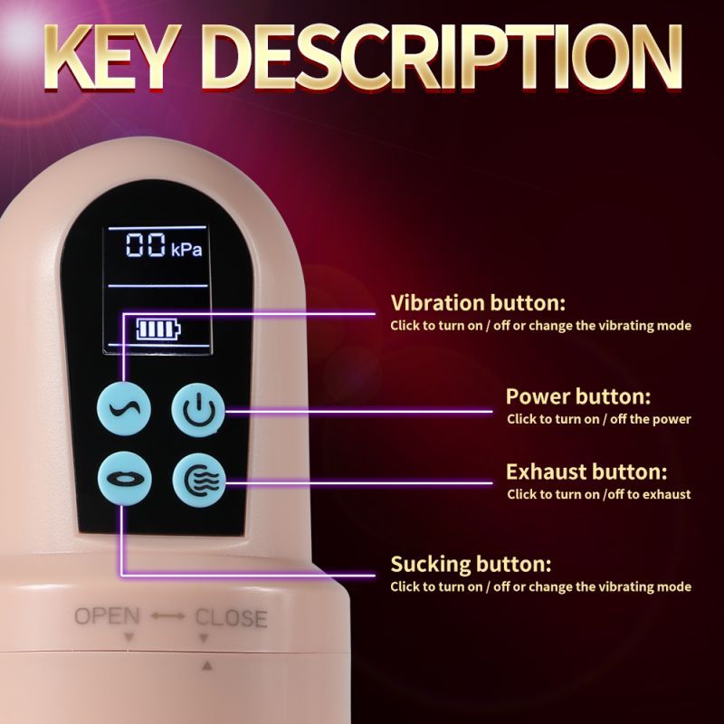 Suctroker Dual Density Vibrating Sucking Vaginal Masturbator V2