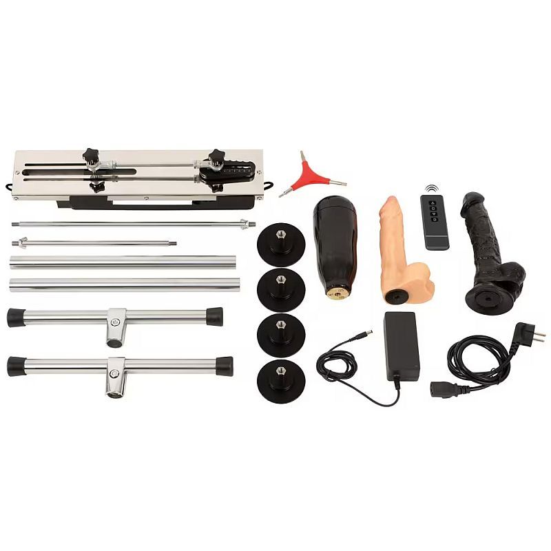 Dual Sided Sex Machine with Attachments