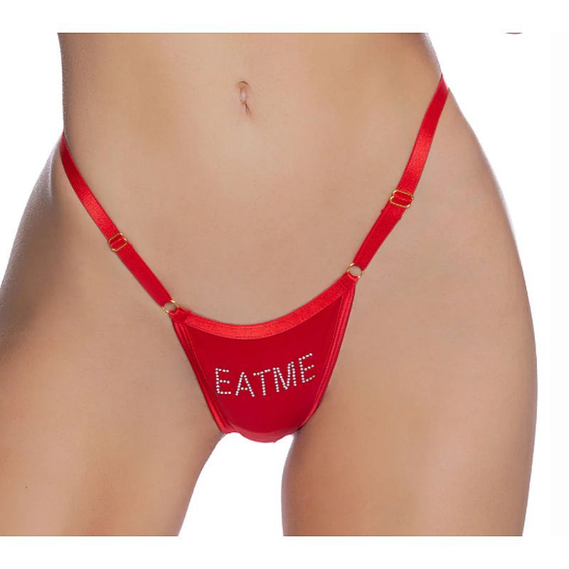 Wet Bling Thong Black