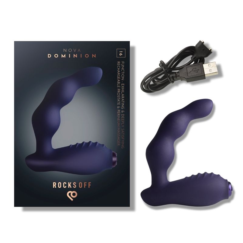 Nova Dominion Beaded P Spot Vibrator Purple