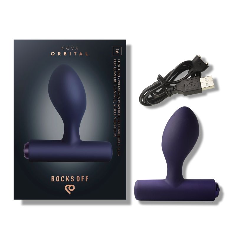 Nova Orbital Butt Plug Vibrator Purple