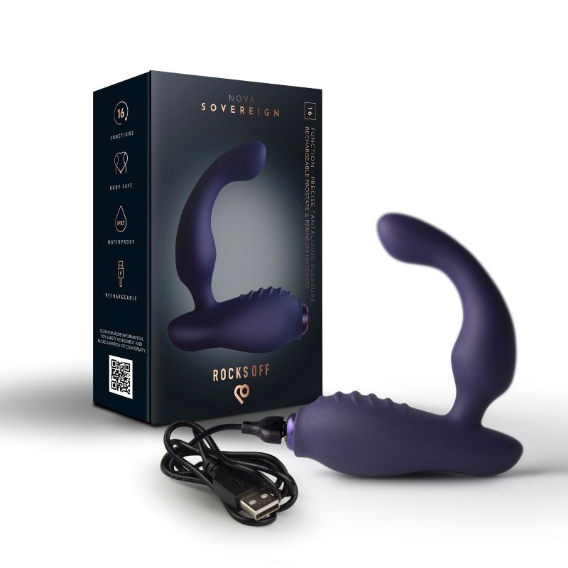 Nova Sovereign Smooth P Spot Vibrator Purple
