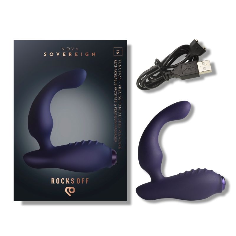 Nova Sovereign Smooth P Spot Vibrator Purple