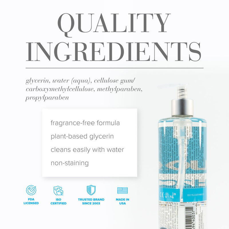 JO H2O Original Lube - 480 mL - Water Based Lubricant - 480 ml Bottle