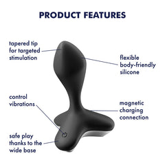 Satisfyer Game Changer Vibrating Anal Plug Black