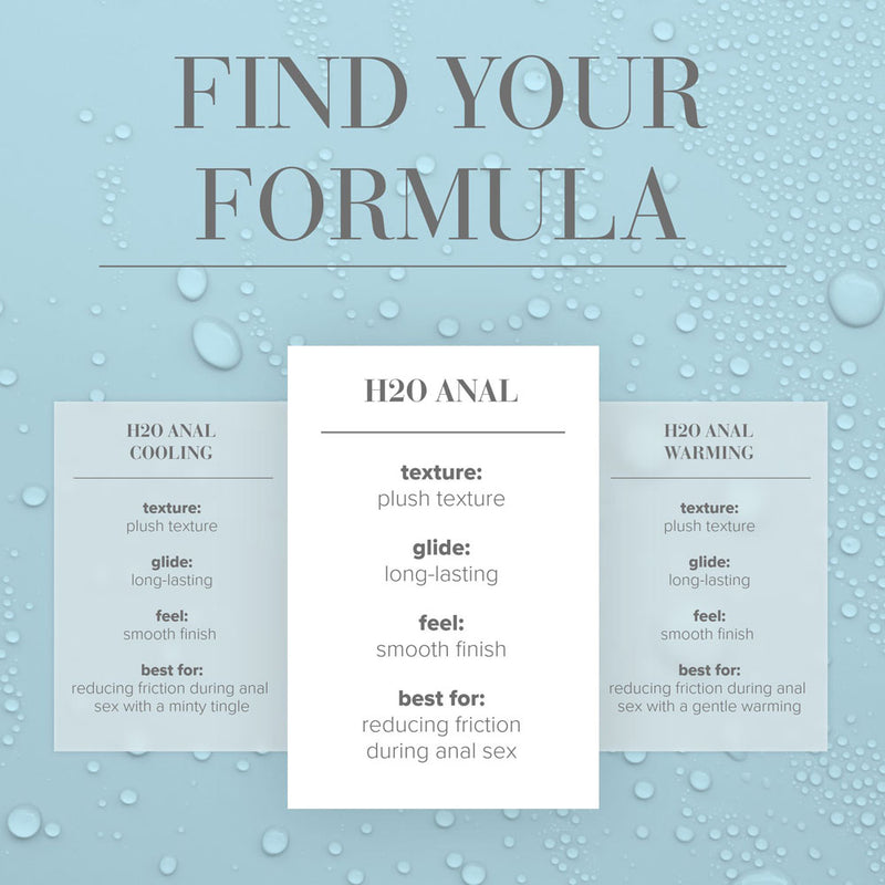 JO H2O Anal Lube - 120 mL - Water Based Anal Lubricant - 120 ml Bottle