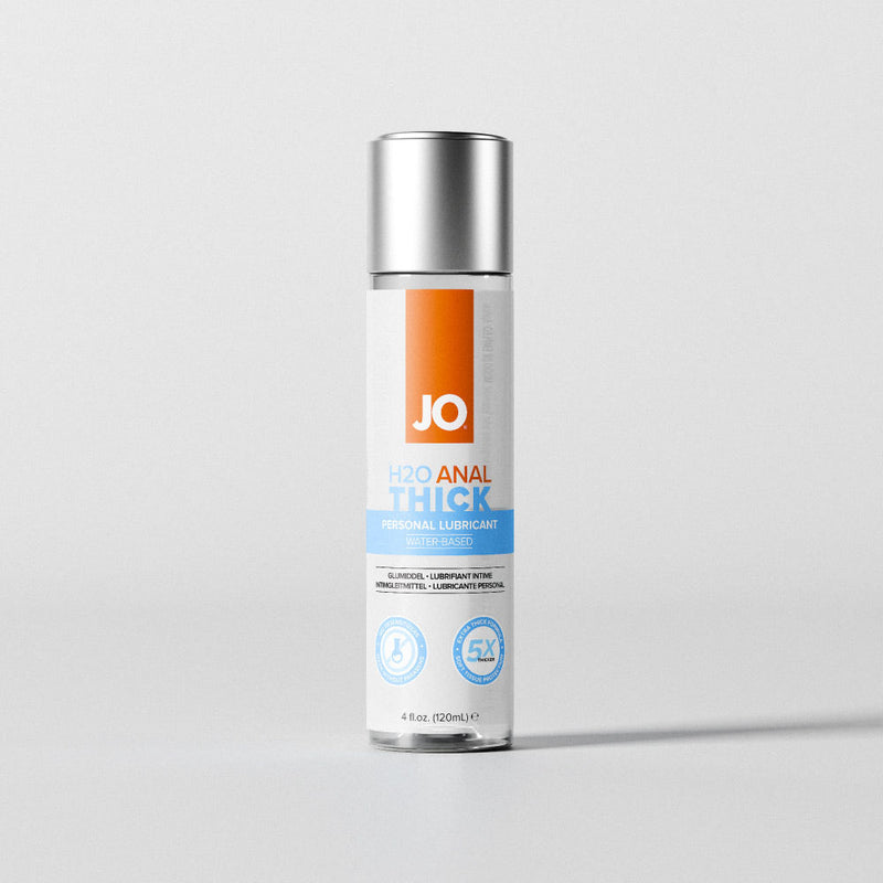 JO H2O Anal Thick Lube - 120 mL - Thick Water Based Anal Lubricant - 120 ml Bottle