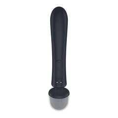 Satisfyer Triple Lover - Grey USB Rechargeable Rabbit Vibrator and Massage Wand