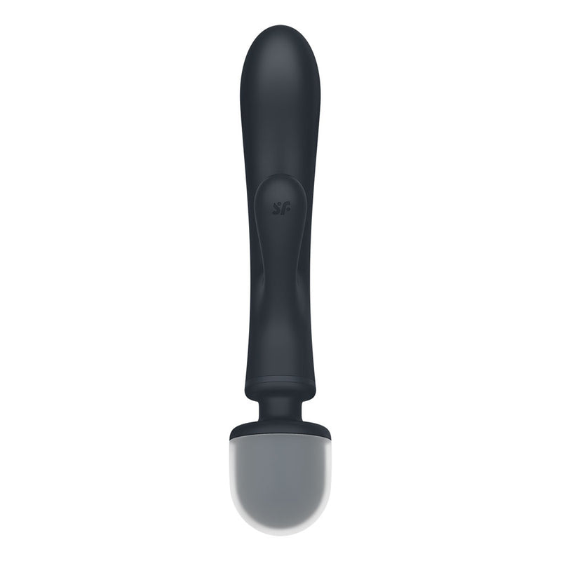 Satisfyer Triple Lover - Grey USB Rechargeable Rabbit Vibrator and Massage Wand