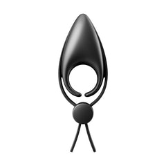 Satisfyer Sniper - Black - Black Vibrating Adjustable Lasso Cock Ring