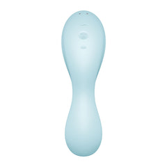 Satisfyer Curvy Trinity 5 - Blue USB Rechargeable Air Pulse Stimulator & Vibrator with App Control