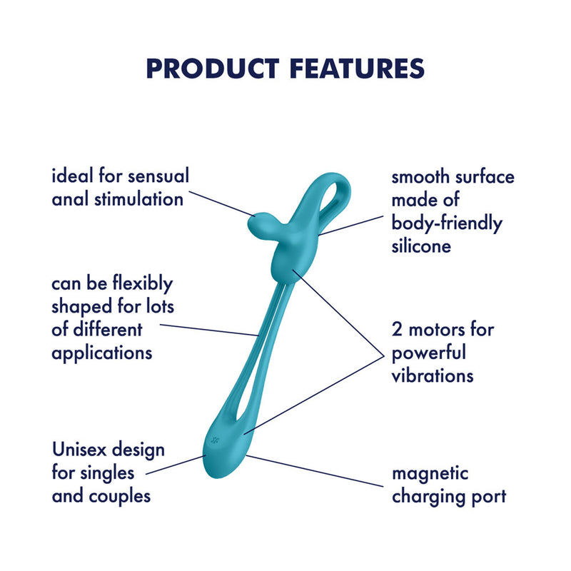 Satisfyer Plug & Play 1 - Blue USB Rechargeable Couples Stimulator
