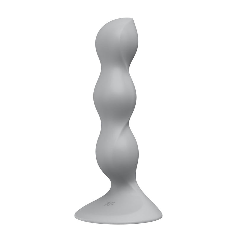 Satisfyer Triple Ball-R - Grey - Grey Beaded Anal Plug