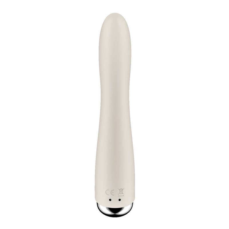 Satisfyer Spinning Vibe 1 - Beige - Beige 17.8 cm USB Rechargeable Rotating Vibrator
