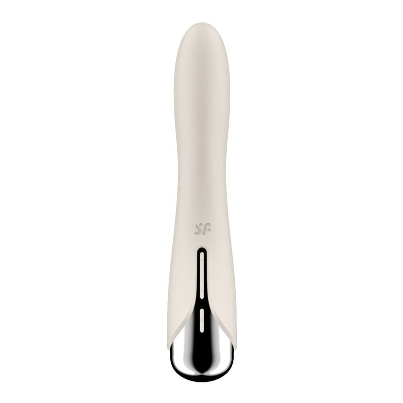 Satisfyer Spinning Vibe 1 - Beige - Beige 17.8 cm USB Rechargeable Rotating Vibrator