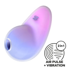Satisfyer Pixie Dust - Violet/Pink - Violet/Pink USB Rechargeable Vibrating Air Pulse Stimulator