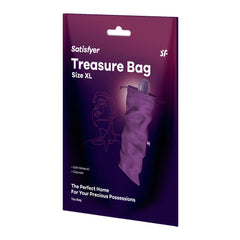Satisfyer Treasure Bag XLarge - Violet - Violet XL Toy Storage Bag