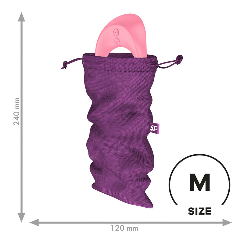 Satisfyer Treasure Bag Medium - Violet - Violet Medium Toy Storage Bag