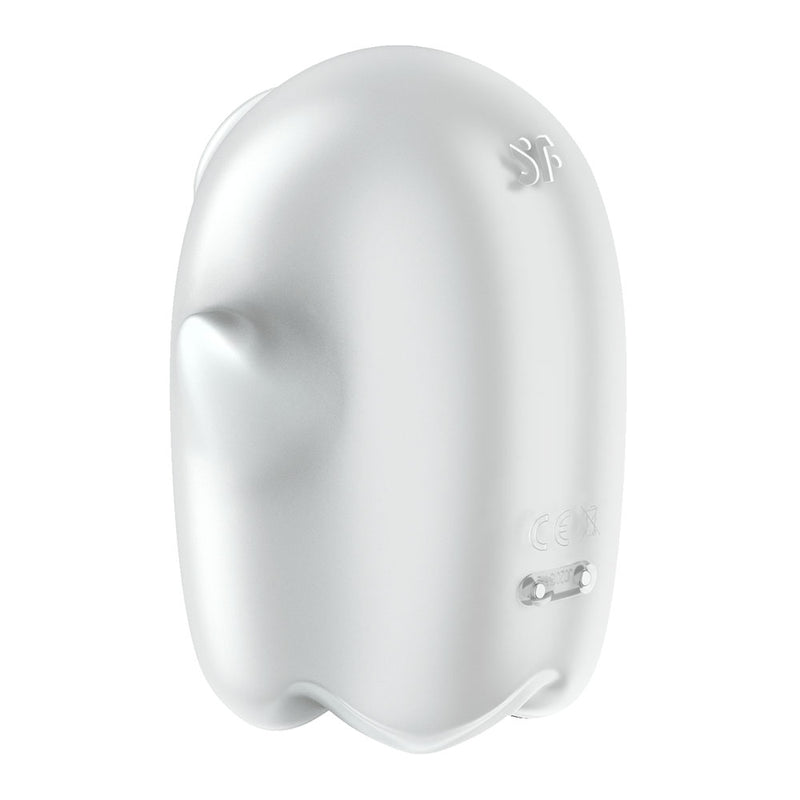 Satisfyer Glowing Ghost - White - Glow in Dark White USB Rechargeable Air Pulse Stimulator