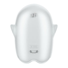 Satisfyer Glowing Ghost - White - Glow in Dark White USB Rechargeable Air Pulse Stimulator