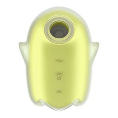 Satisfyer Glowing Ghost - Yellow - Glow in Dark Yellow USB Rechargeable Air Pulse Stimulator