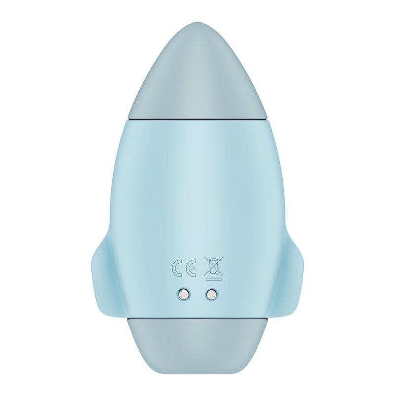 Satisfyer Mission Control - Blue - Blue USB Rechargeable Vibrating Air Pulse Stimulator