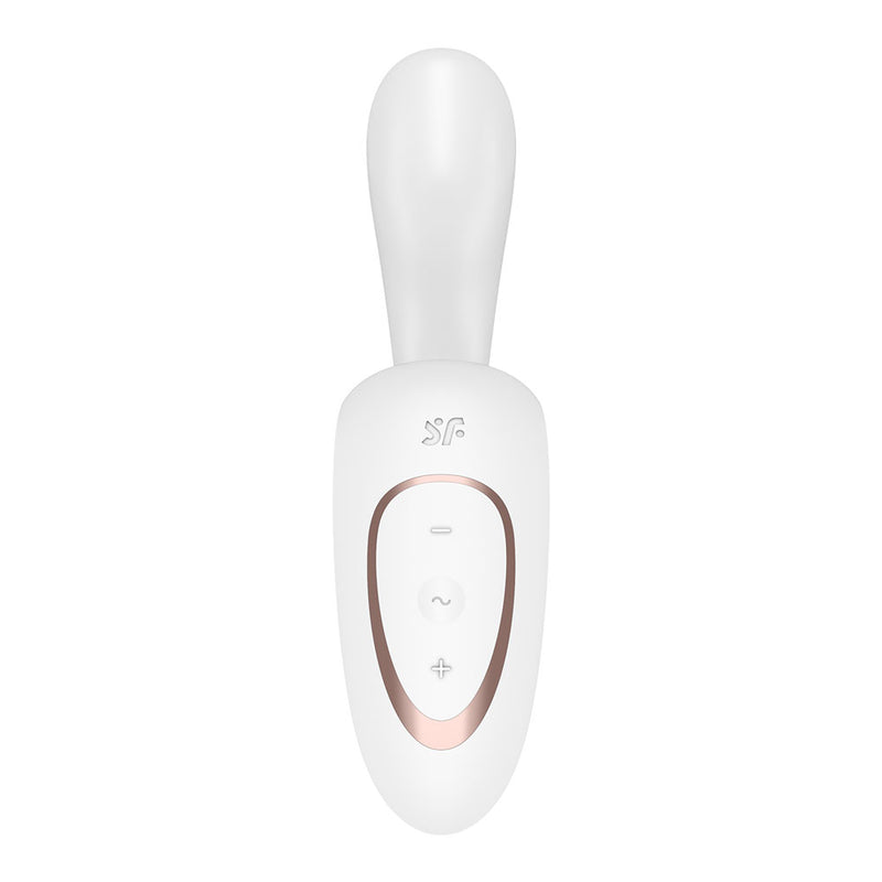 Satisfyer G For Goddess 1 - White - White USB Rechargeable Vibrator with Clit Stim