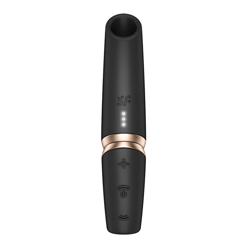 Satisfyer Perfect Kiss - Black USB Rechargeable Air Pulse Stimulator